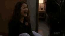Station19 Andy Herrera GIF - Station19 Andy Herrera Laugh Out Loud GIFs