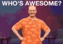 Colin Mochrie Whos Awesome GIF - Colin Mochrie Whos Awesome Whos Line Is It Anyway GIFs
