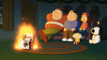 Family Guy Christmas With The Kranks GIF - Family Guy Christmas With The Kranks Fire GIFs