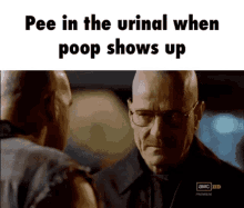 breaking bad walter white urinal pee poop