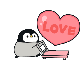 Sending Love Cute Sticker - Sending Love Cute Penguin Stickers