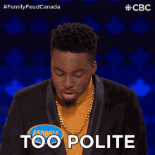 Too Polite Ayodele GIF - Too Polite Ayodele Family Feud Canada GIFs