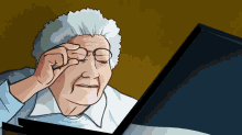 Grandma Tracking My Cookies GIF - Funny Animation Grandma GIFs
