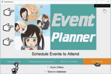 event planner schedule