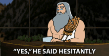 Yes He Said Hesitantly Zeus GIF - Yes He Said Hesitantly Zeus Smite GIFs