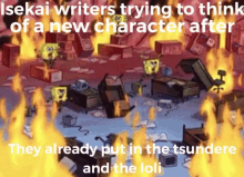 isekai writers new character fire
