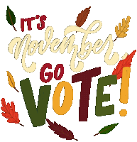 Moveon Its November Go Vote Sticker - Moveon Its November Go Vote November Stickers