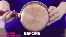 Before And After Clean Pot GIF - Before And After Clean Pot Dull Copper GIFs