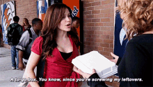 one tree hill brooke davis a to go box you know since youre screwing my leftovers leftovers