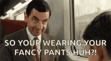 Mr Bean Troll Face GIF - Mr Bean Troll Face Fancy Pants GIFs