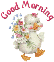 Good Morning Ducks Sticker - Good Morning Ducks Flowers Stickers