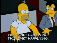 The Simpsons This Is Not Happening GIF - The Simpsons This Is Not Happening Homer Simpson GIFs