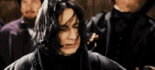 セブルス Professor Severus Snape GIF - Hair Flip Severus Snape Harry Potter GIFs