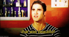 Glee Blaine Anderson GIF - Glee Blaine Anderson That Was Beautiful GIFs