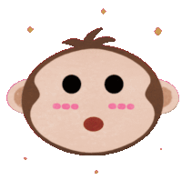 Karlakiky Surprised Monkey Sticker - Karlakiky Surprised Monkey Scimmietta Sorpresa Stickers