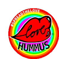 Spread The Love Love Hummus Sticker - Spread The Love Love Hummus Lgbt Stickers