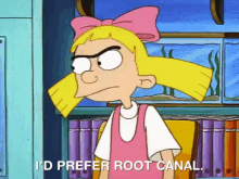 I'D Prefer A Root Canal GIF - Root Canal Hey Arnold Prefer GIFs