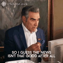 so i guess the news isnt that good after all johnny johnny rose eugene levy schitts creek