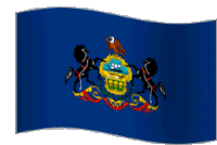 Pennsylvania Flag Sticker - Pennsylvania Flag Stickers