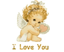 I Love You Angel GIF - I Love You Angel Baby Angel GIFs