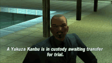 gtagif gta one liners a yakuza kanbu is in custody awaiting transfer for trial