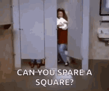 Can You Spare A Square Toilet Paper GIF - Can You Spare A Square Toilet Paper Running GIFs