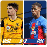 Wolverhampton Wanderers F.C. (0) Vs. Crystal Palace F.C. (2) Half-time Break GIF - Soccer Epl English Premier League GIFs