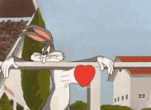 Bugs Bunny Heart GIF - Bugs Bunny Heart Heartbeat GIFs