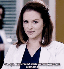 Greys Anatomy April Kepner GIF - Greys Anatomy April Kepner Id Lose That Crazed Smile GIFs