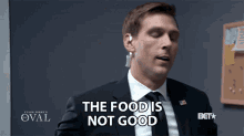 The Food Is Not Good Brad Benedict GIF - The Food Is Not Good Brad Benedict Kyle Flint GIFs