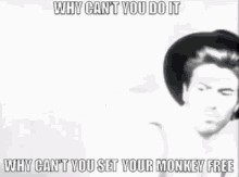 George Michael Monkey GIF - George Michael Monkey Why Cant You Do It GIFs