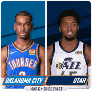 Oklahoma City Thunder Vs. Utah Jazz Pre Game GIF - Nba Basketball Nba 2021 GIFs