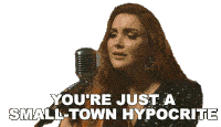 Youre Just A Small Town Hypocrite Caylee Hammack Sticker - Youre Just A Small Town Hypocrite Caylee Hammack Small Town Hypocrite Song Stickers