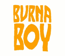 burna boy logo animation sticker