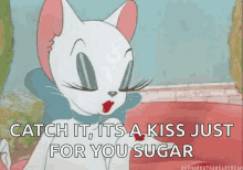 Flying Kiss Cat GIF - Flying Kiss Cat Lips GIFs