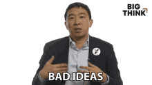 Bad Ideas Bad Impulses Andrew Yang GIF - Bad Ideas Bad Impulses Andrew Yang Big Think GIFs