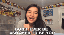 Dont Ever Be Ashamed To Be You Hannah Fawcett GIF - Dont Ever Be Ashamed To Be You Hannah Fawcett Laughing Pikachu GIFs