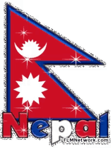 nepal flag glittery nepal flag glittery
