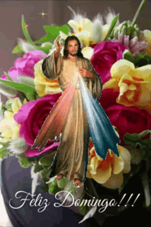 feliz domingo jesus flower pray