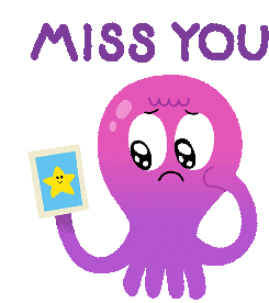 Miss You Crying Sticker - Miss You Crying Octopus - Discover & Share GIFs