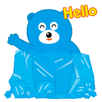 Bear Blue Sticker - Bear Blue Fun Stickers
