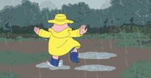 Playing In The Rain Clarence GIF - Playing In The Rain Clarence Dia Lluvioso GIFs