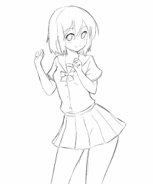 anime girl dance cute skirt