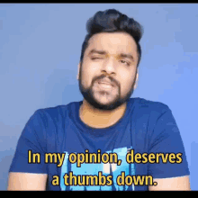 In My Opinion Deserves A Thumbs Down Stufflistings GIF - In My Opinion Deserves A Thumbs Down Stufflistings Mukul Sharma GIFs