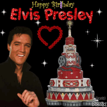 Happy Birthday Elvis Birthday Cake GIF - Happy Birthday Elvis Birthday Cake Elvis Presley GIFs