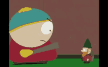 Cartman Gnome GIF - Cartman Gnome Hit GIFs