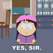 Yes Sir Wendy Testaburger GIF - Yes Sir Wendy Testaburger South Park GIFs