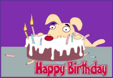 Happy Birthday Dog GIF - Happy Birthday Birthday Cake Celebrate GIFs