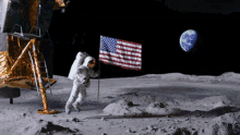 huge earth american flag astronaut alien huge earth american flag astronaut alien