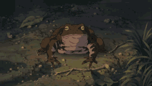 Studio Ghibli Frog In The Road GIF - Studio Ghibli Frog In The Road Toad GIFs